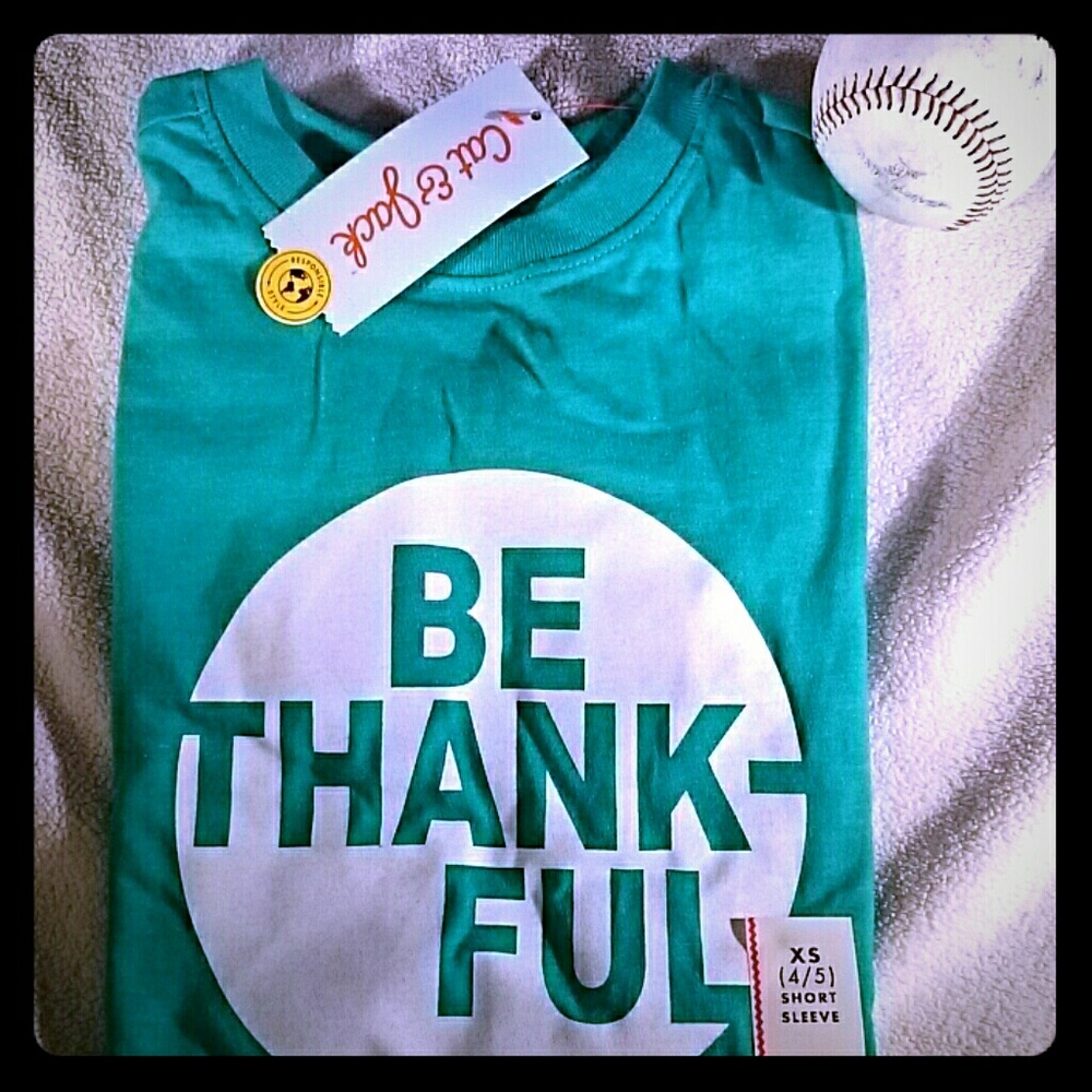 Cat & Jack "Be Thankful"  T-shirt